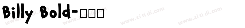 Billy Bold字体转换